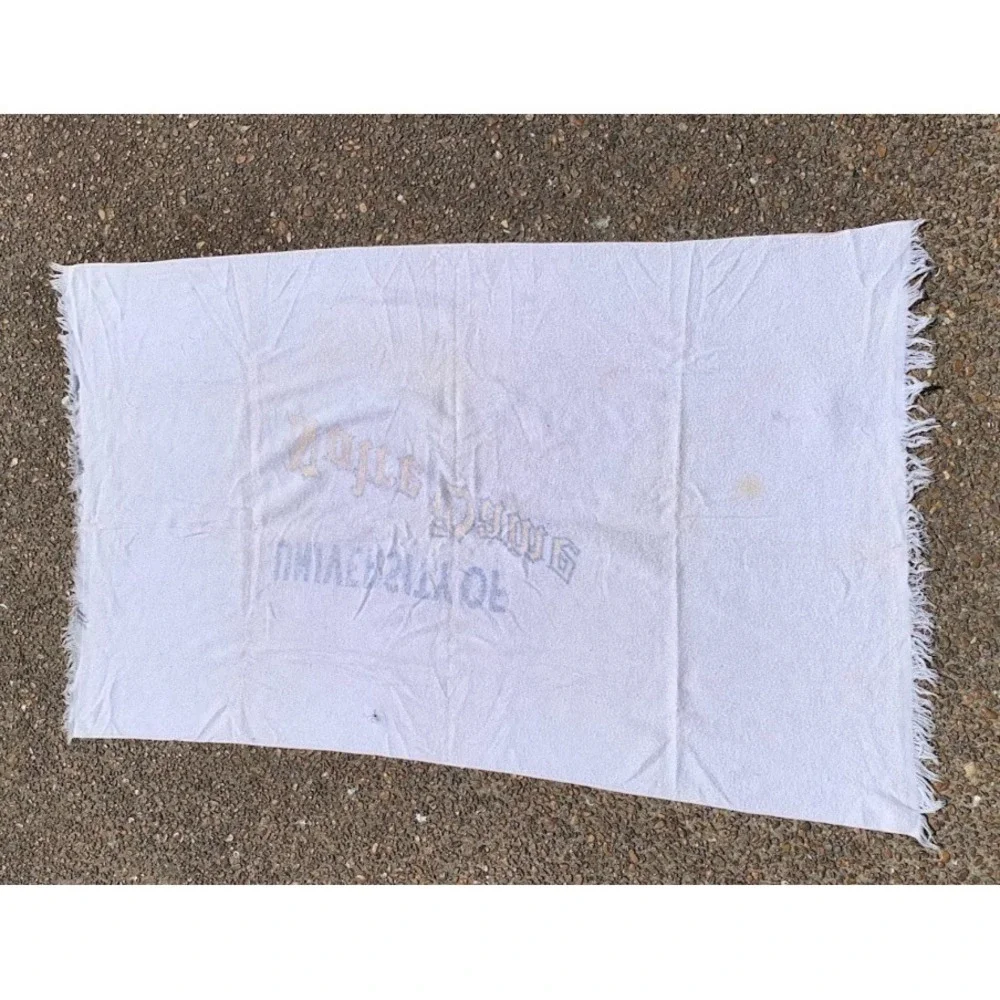 Vintage University of Notre Dame Fighting Irish Fringe Beach Pool Towel